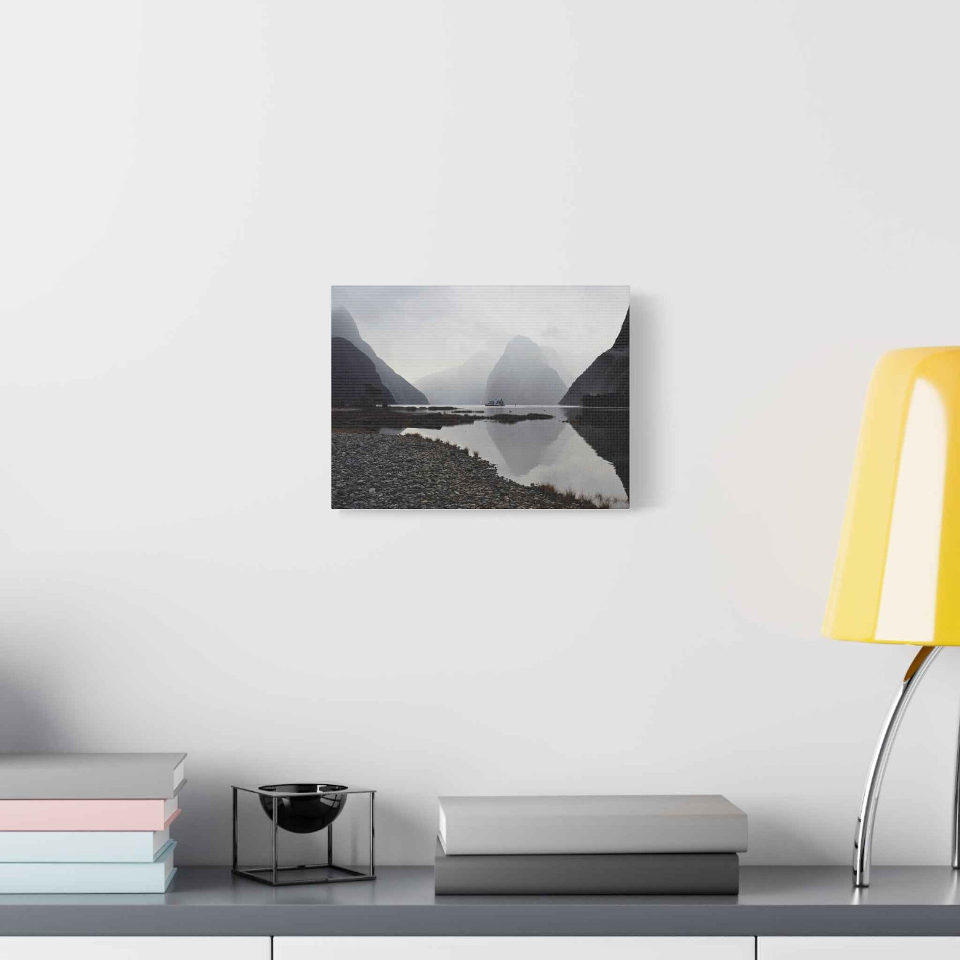 Misty Reflections Milford Sound Art Print