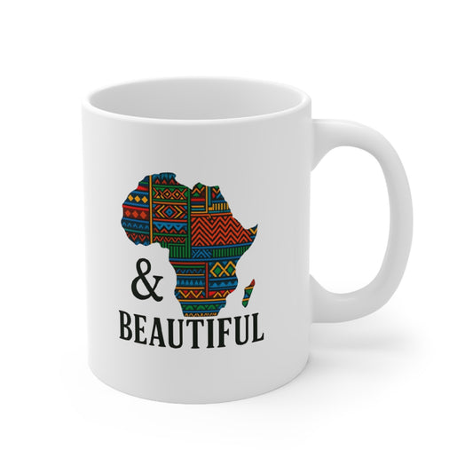 Africa Map Ceramic Coffee Cups - 11oz 11oz
