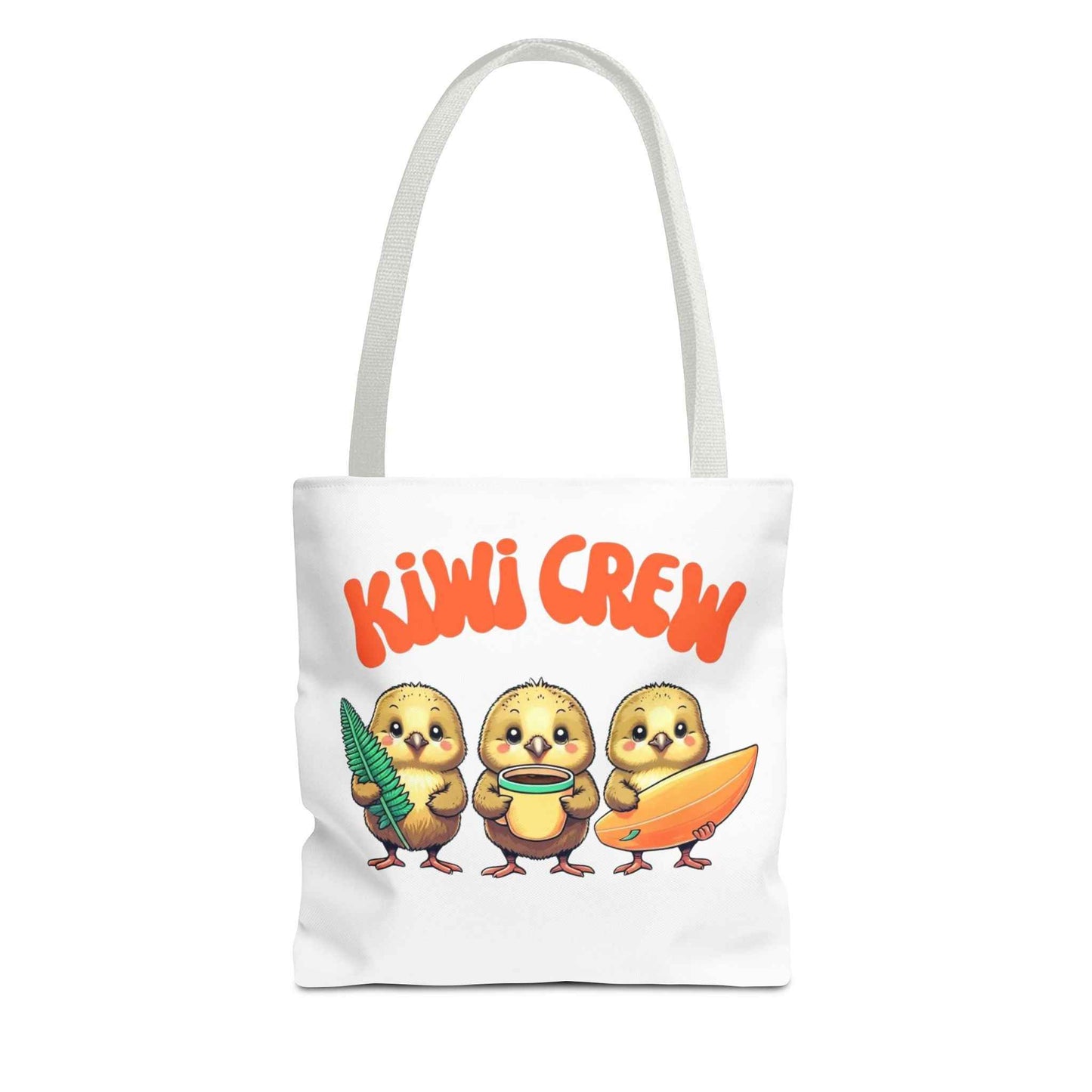 Eco-Friendly Kiwi Crew Tote Bag 13" × 13'' White