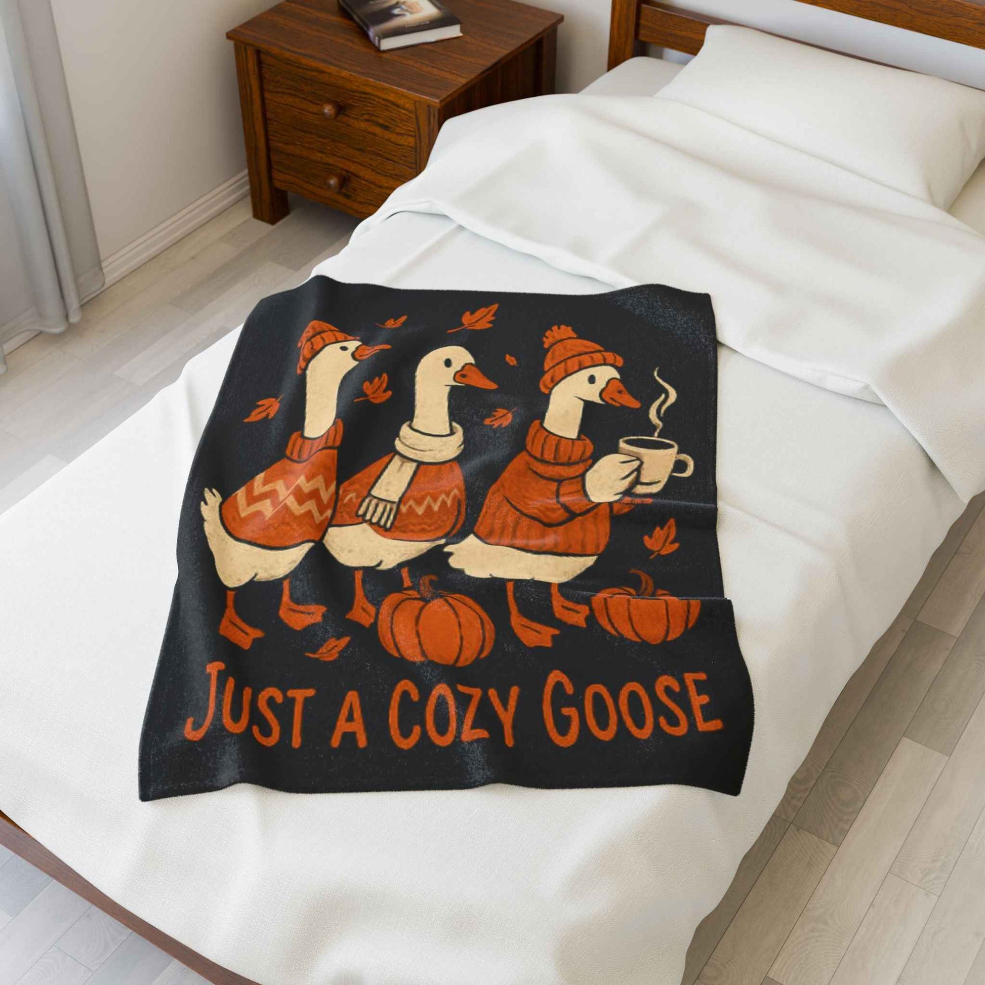 Cozy Goose Plush Blanket