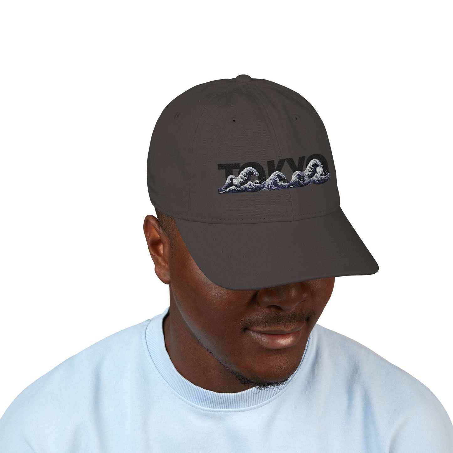Tokyo Wave Embroidered Organic Baseball Cap