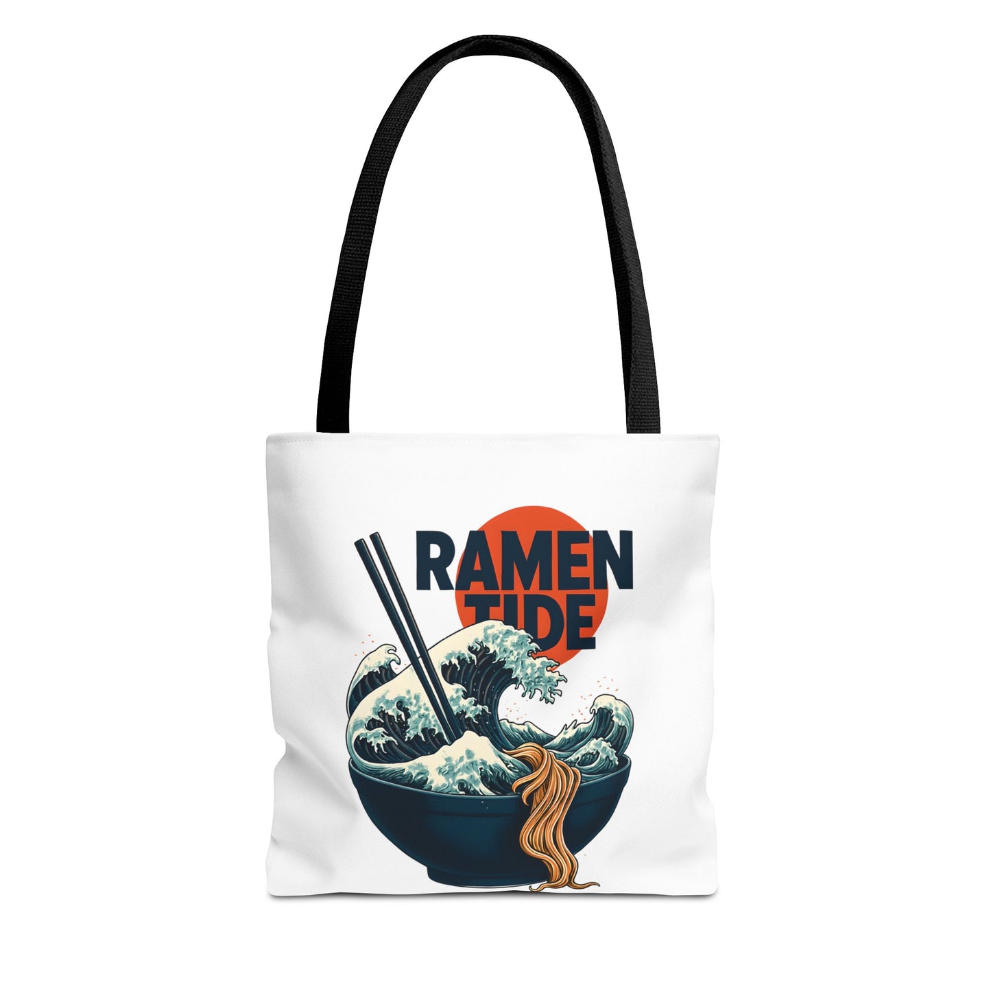 Ramen Tide Tote Bag 13" × 13'' Black