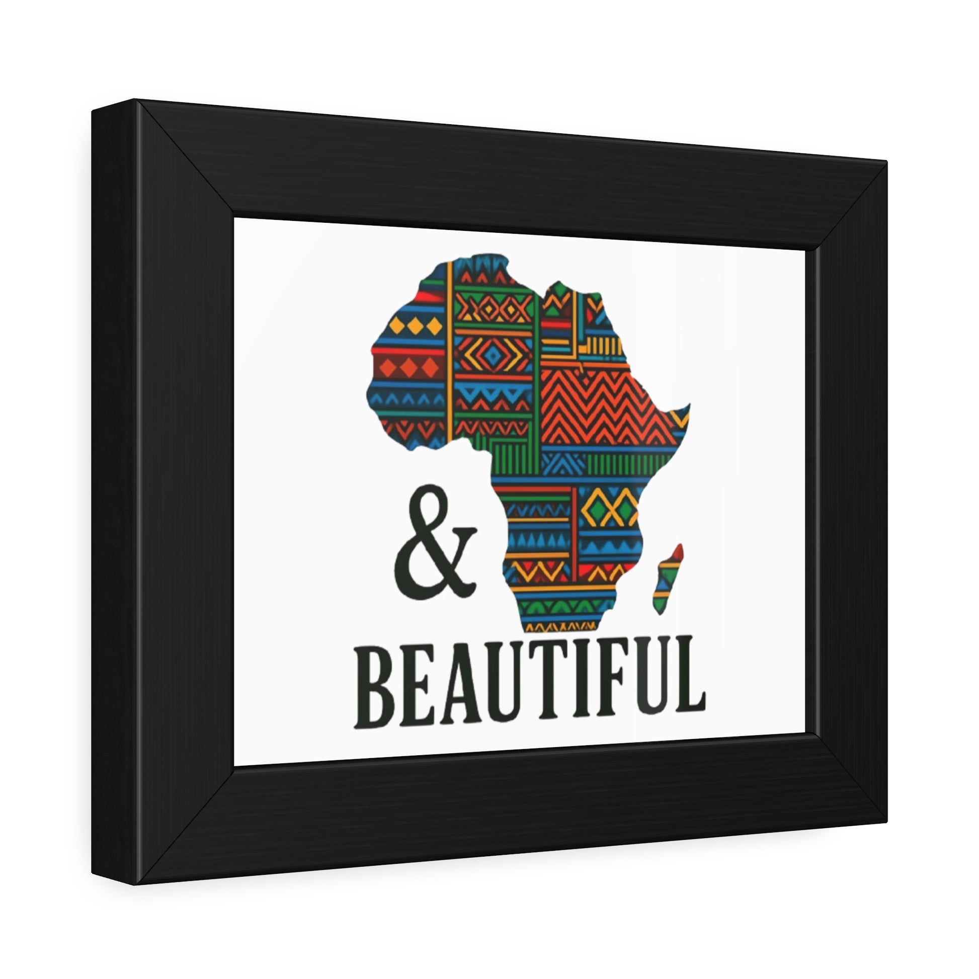 Framed Africa Art Print | African Map Living Room Decoration