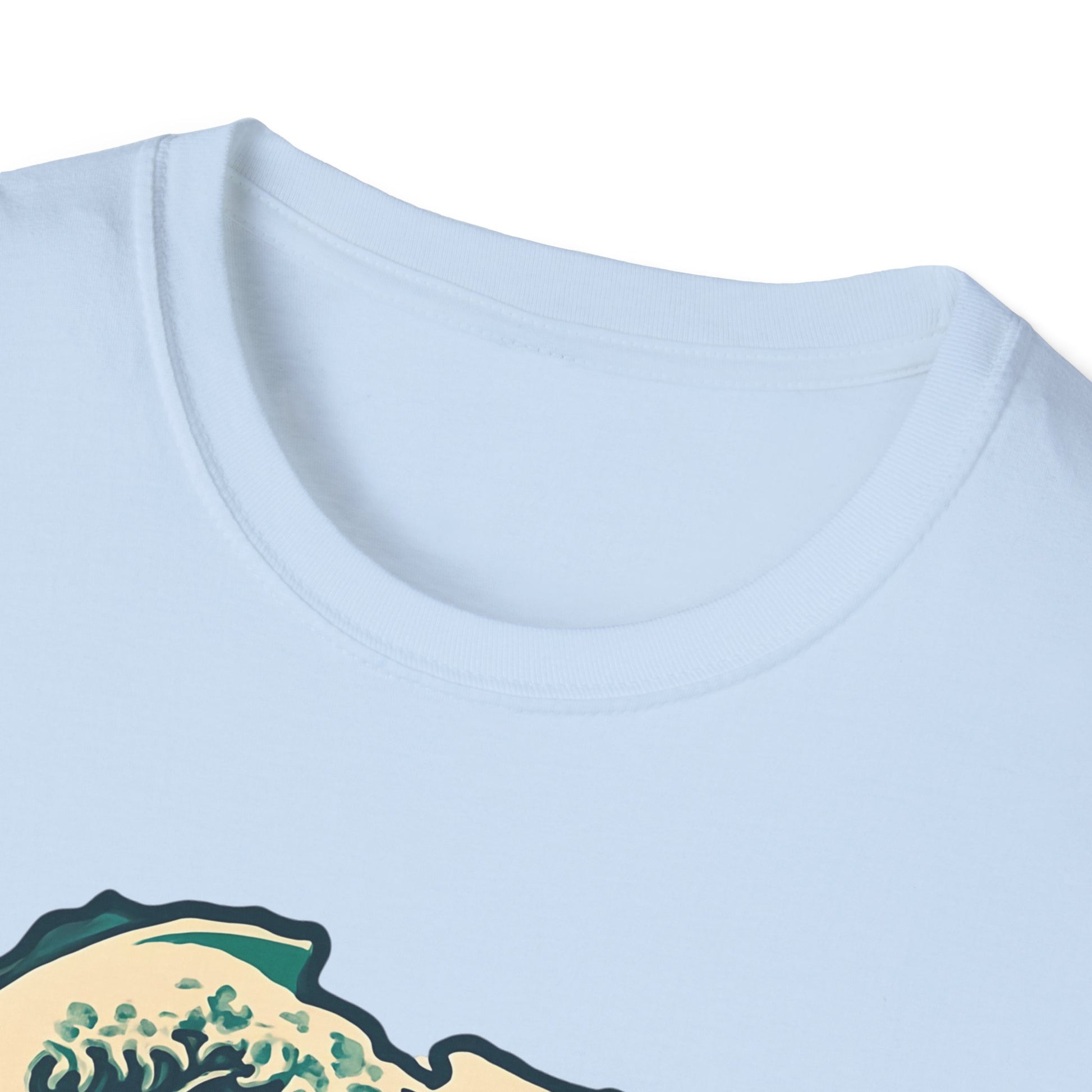 Waves of Afrika T-Shirt, Unique African Map Art Tee