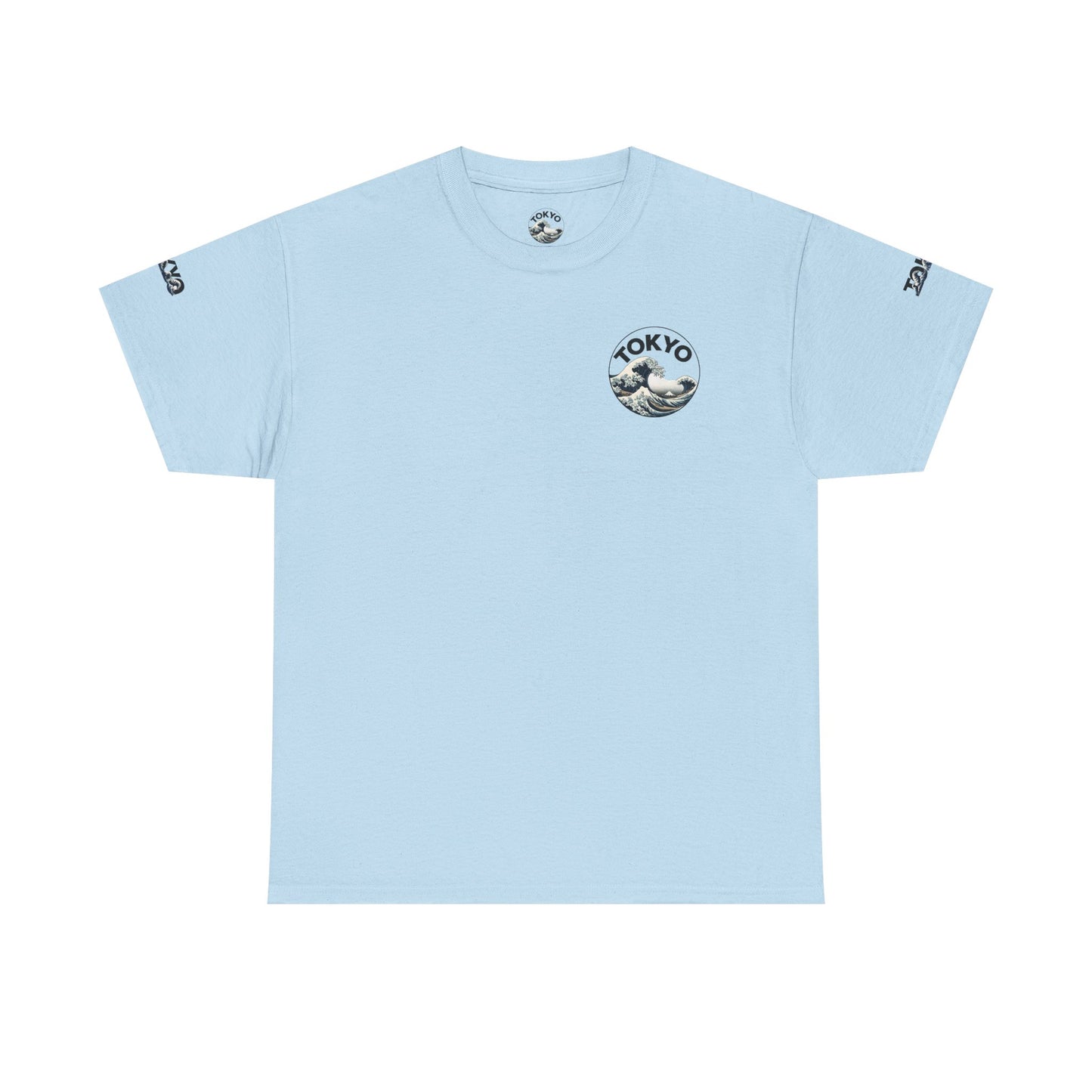 Tokyo Wave Graphic Tee Light Blue