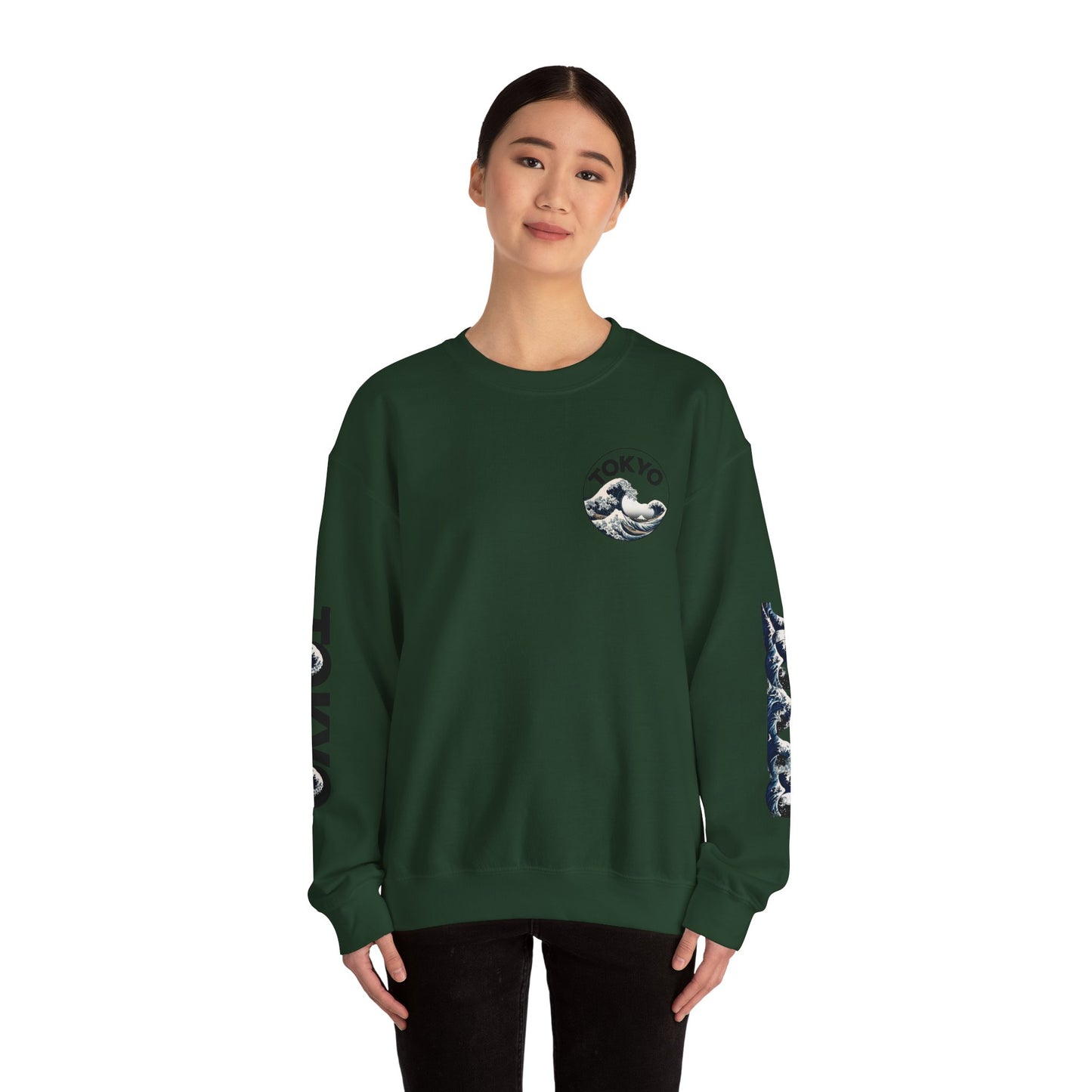 Tokyo Wave Unisex Heavy Blend Crewneck Sweatshirt