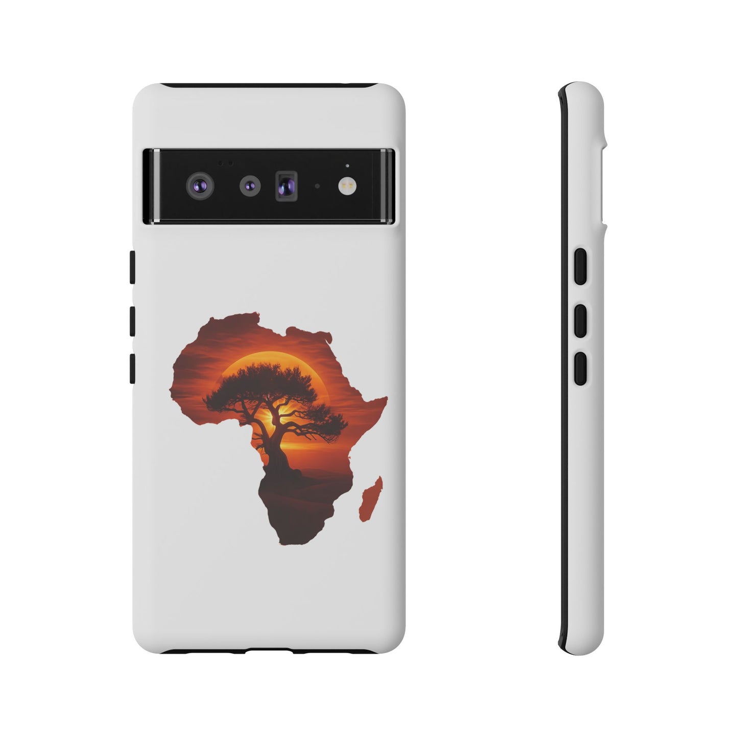 Unique Africa Map Sunset Phone Case Google Pixel 6 Pro Matte