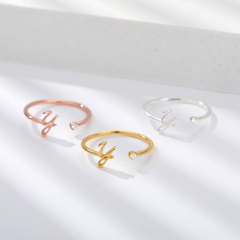 26 Letter Creative Finger Ring