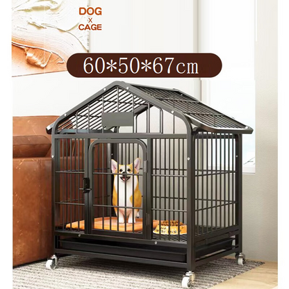 60cm Medium Dog Crate Dog Kennel Dog Kennel Heavy Duty Metal Tube