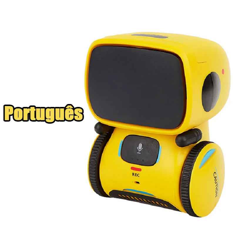 Interactive Voice-Controlled Smart Robot Portugal Yellow