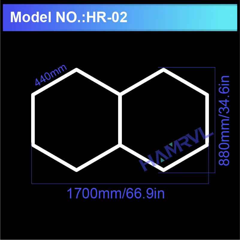 Hexagon LED Ceiling Lighting 110-240V Hr-02 110-240V No