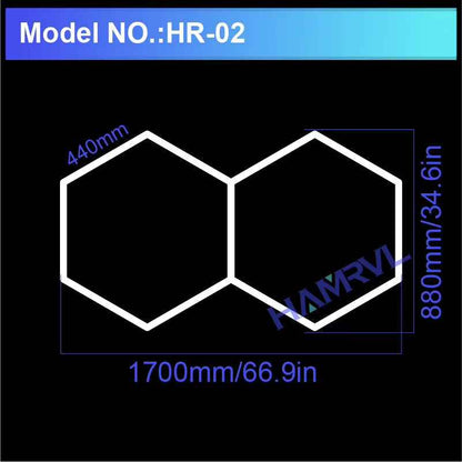 Hexagon LED Ceiling Lighting 110-240V Hr-02 110-240V No