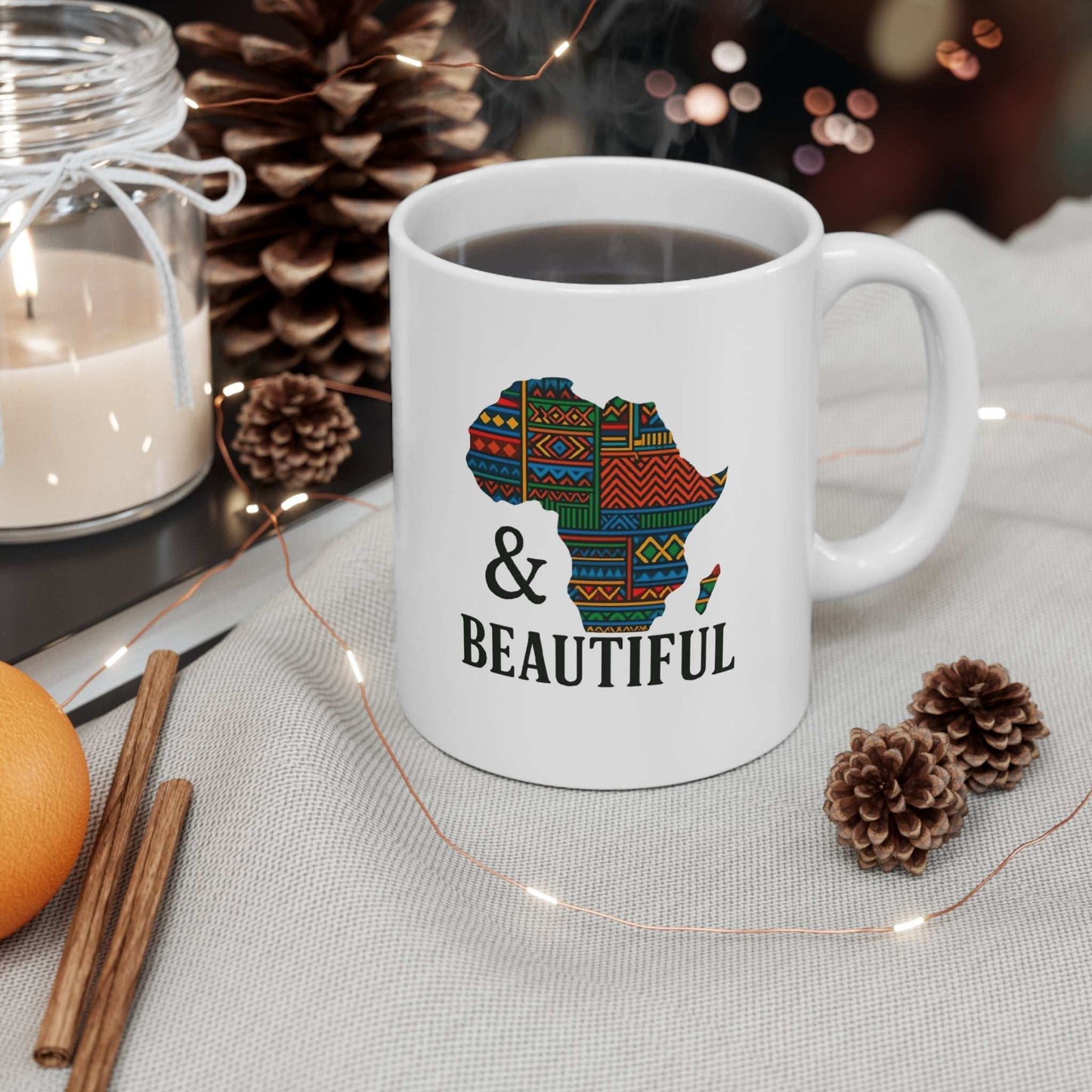 Africa Map Ceramic Coffee Cups - 11oz
