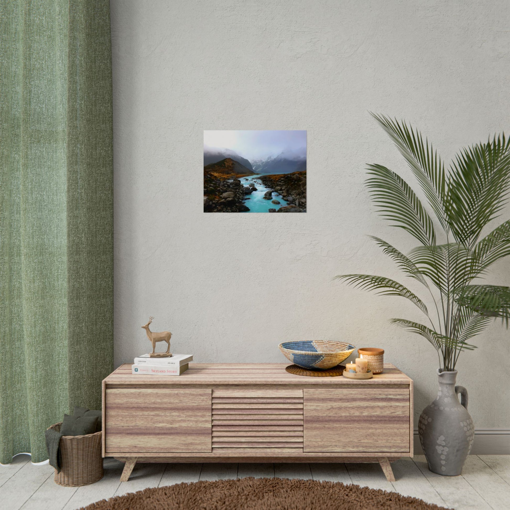 Unique New Zealand Landscape Painting Poster