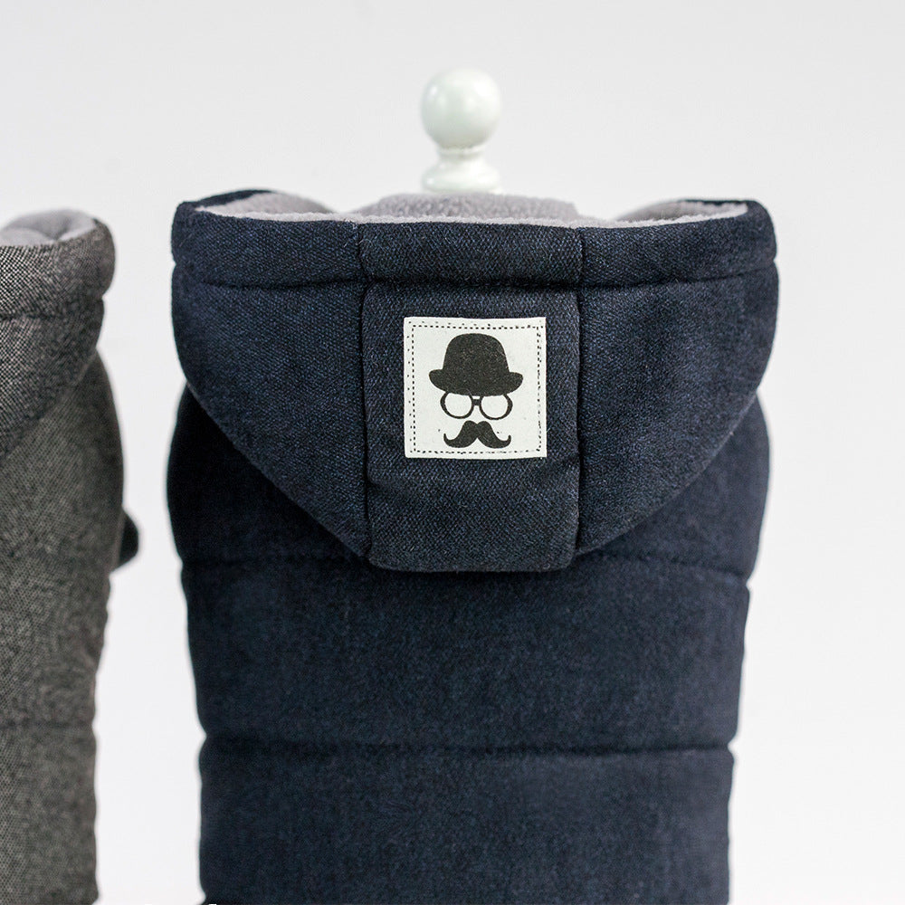 Dog Two-Layered Cotton Coat with Leg Coverage