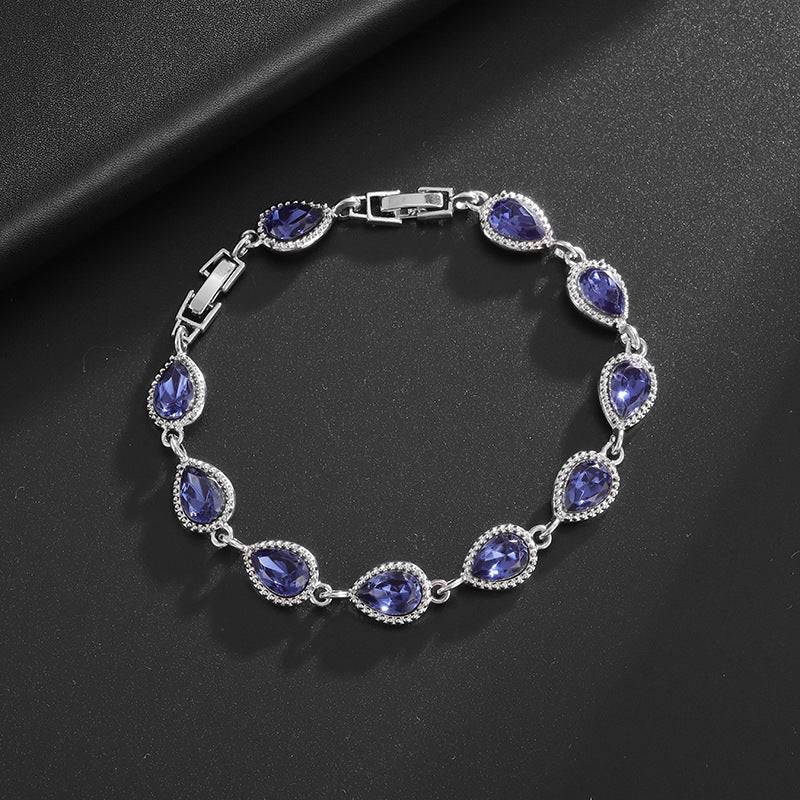 Rainbow Gemstone Bracelet Sapphire bracelet