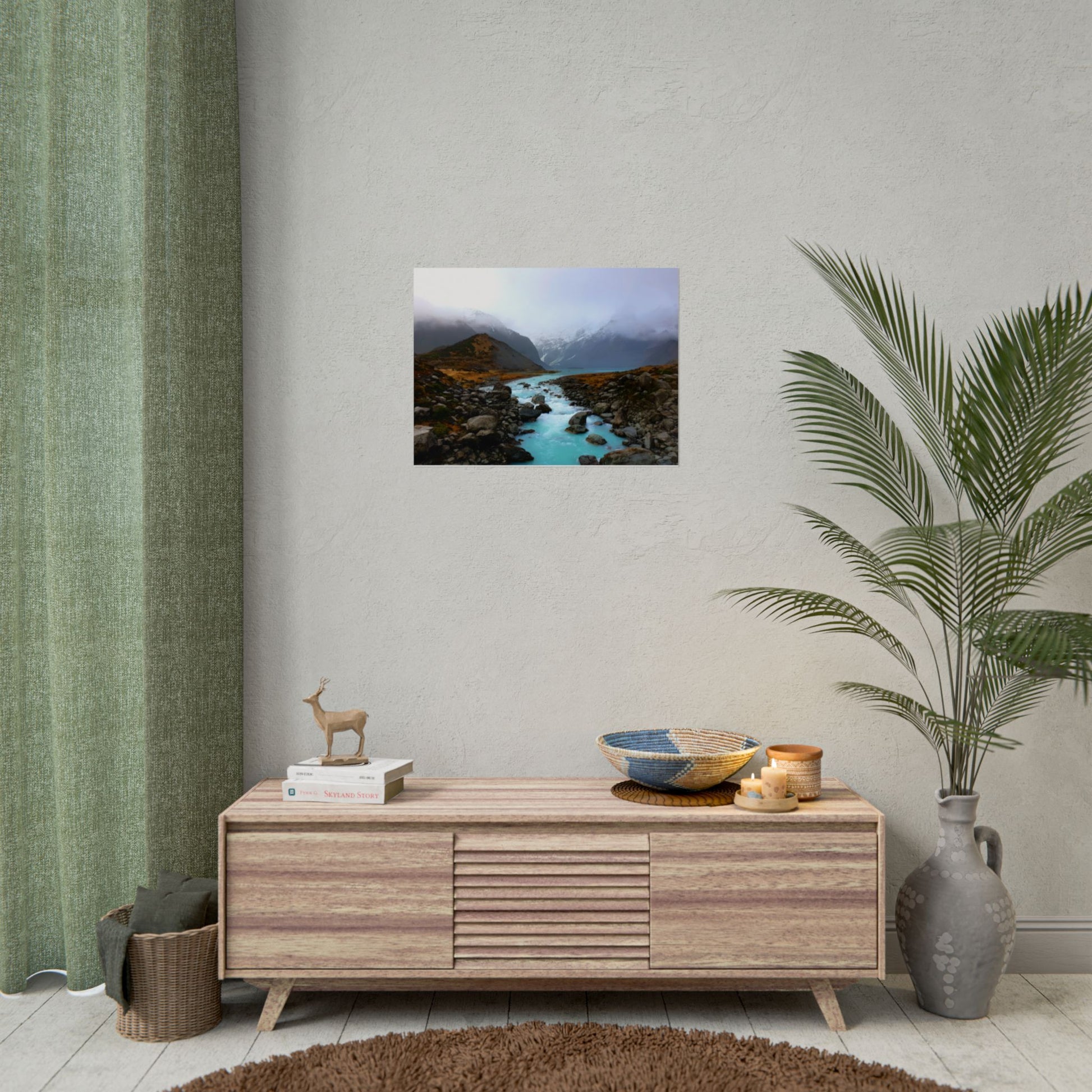 Unique New Zealand Landscape Painting Poster