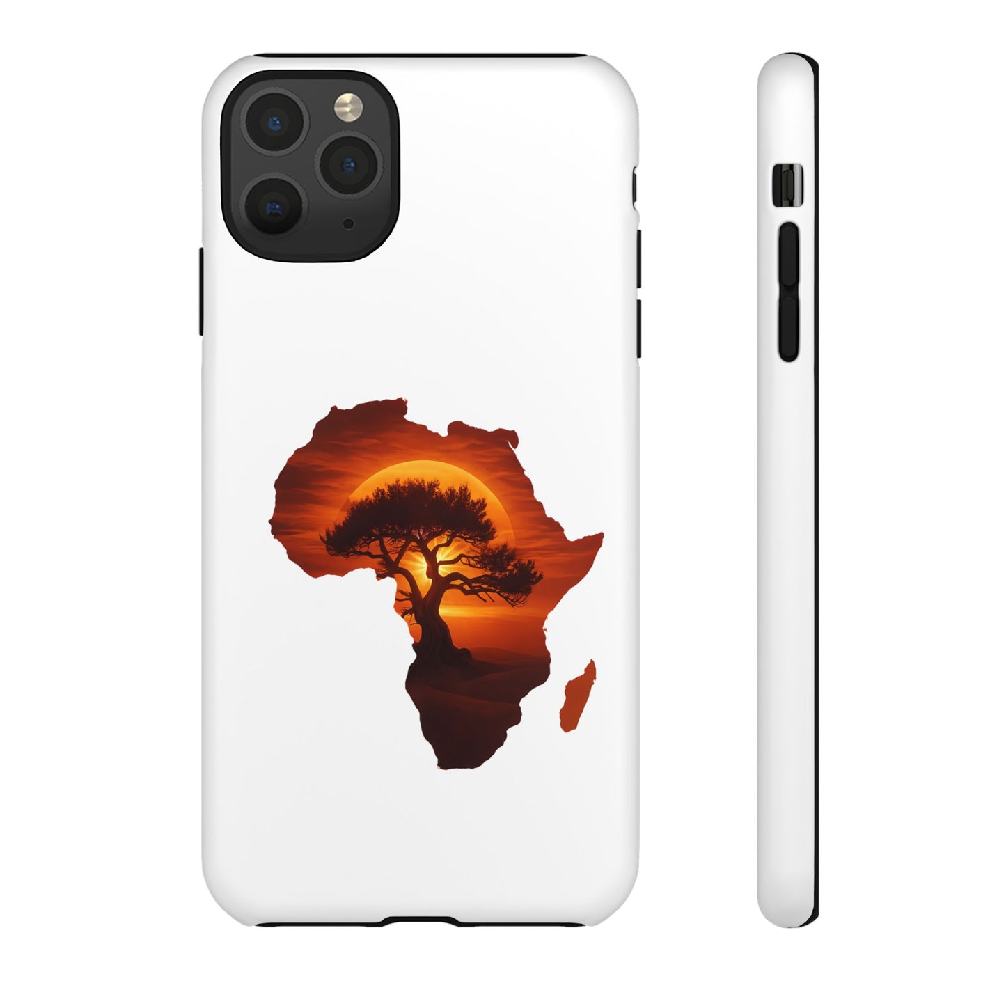 Unique Africa Map Sunset Phone Case iPhone 11 Pro Max Matte