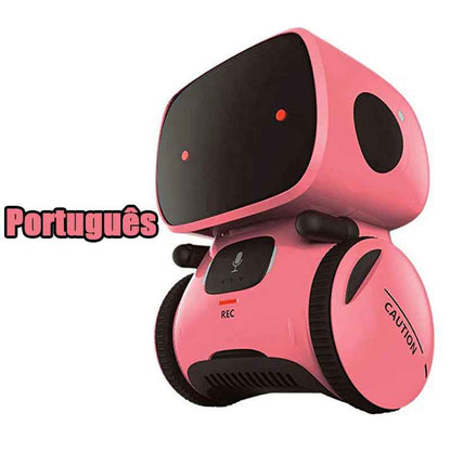 Interactive Voice-Controlled Smart Robot Portugal Pink