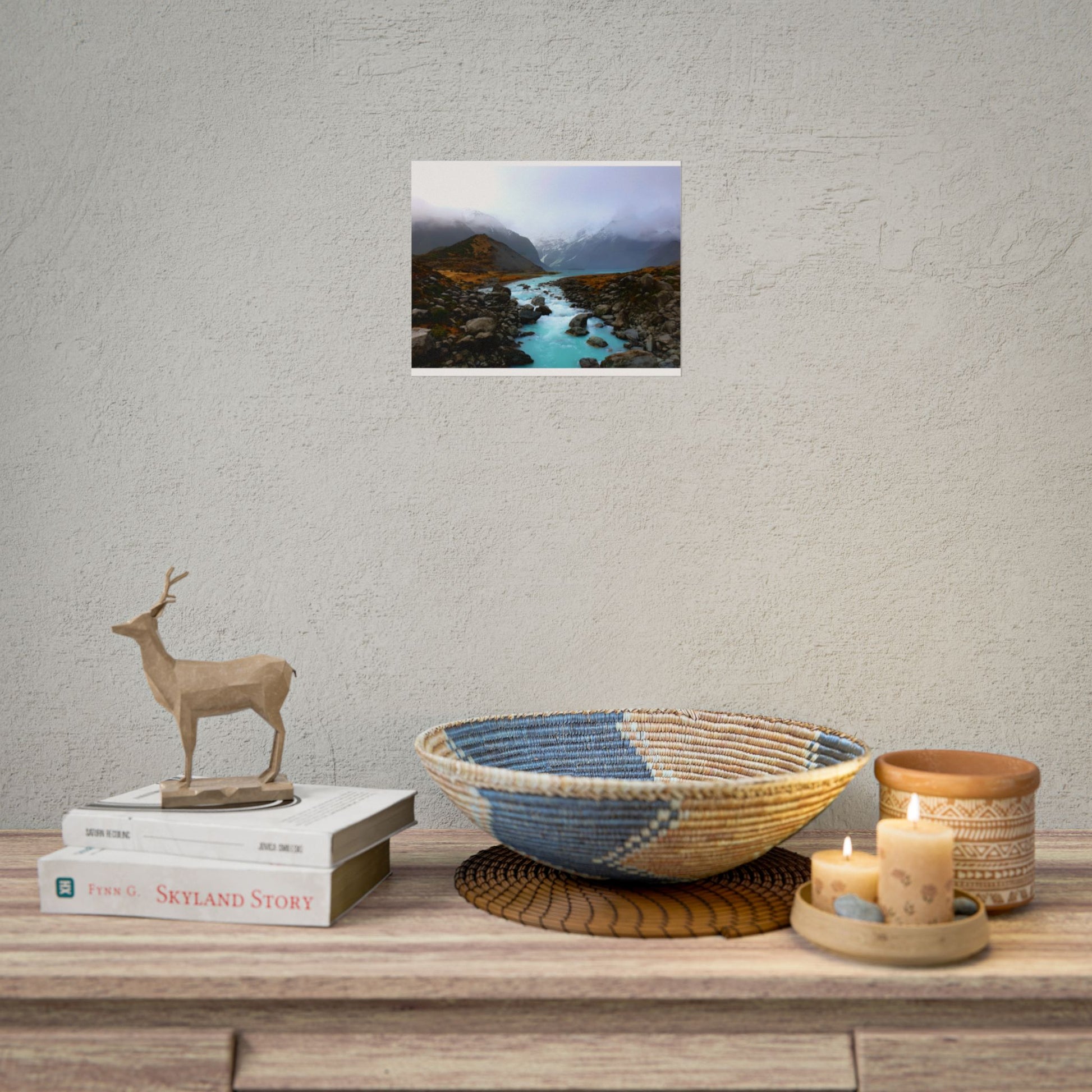 Unique New Zealand Landscape Painting Poster