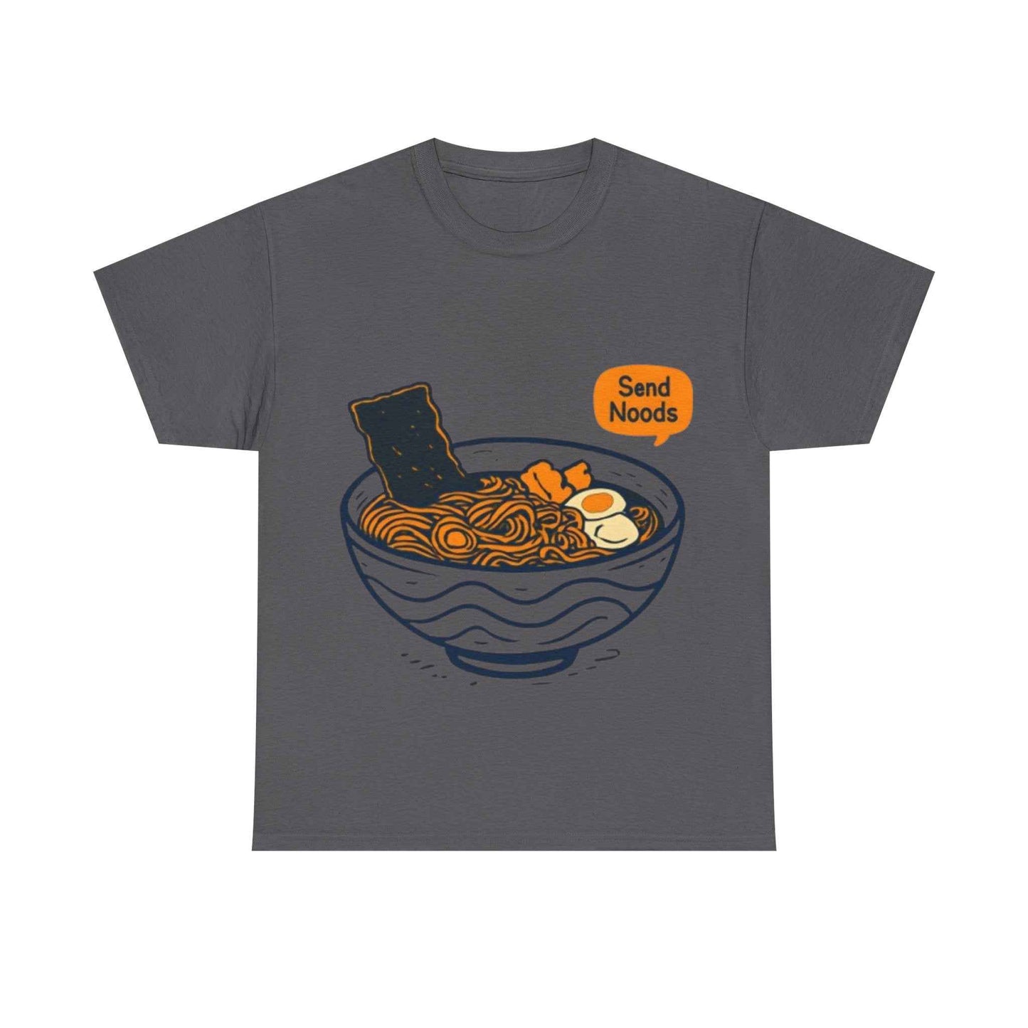 Funny Ramen Shirt Unisex Heavy Cotton Tee Charcoal