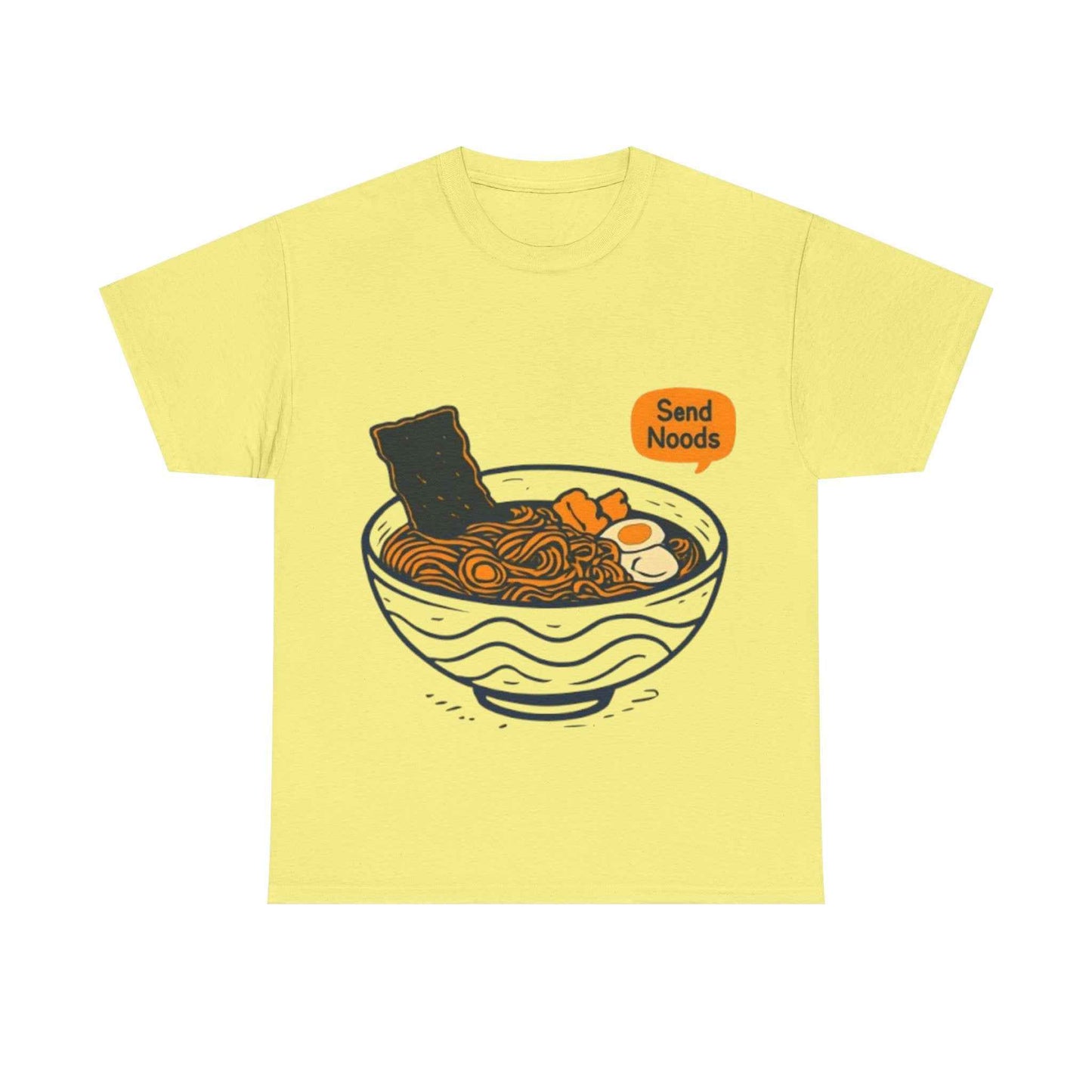 Funny Ramen Shirt Unisex Heavy Cotton Tee Cornsilk S