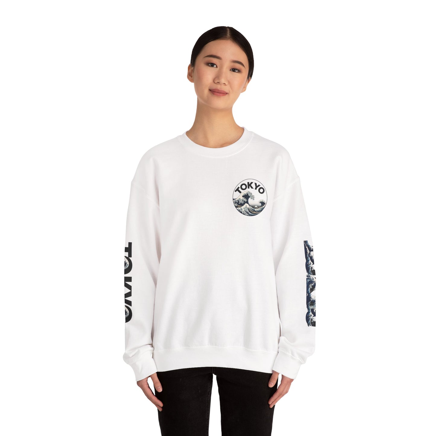 Tokyo Wave Unisex Heavy Blend Crewneck Sweatshirt