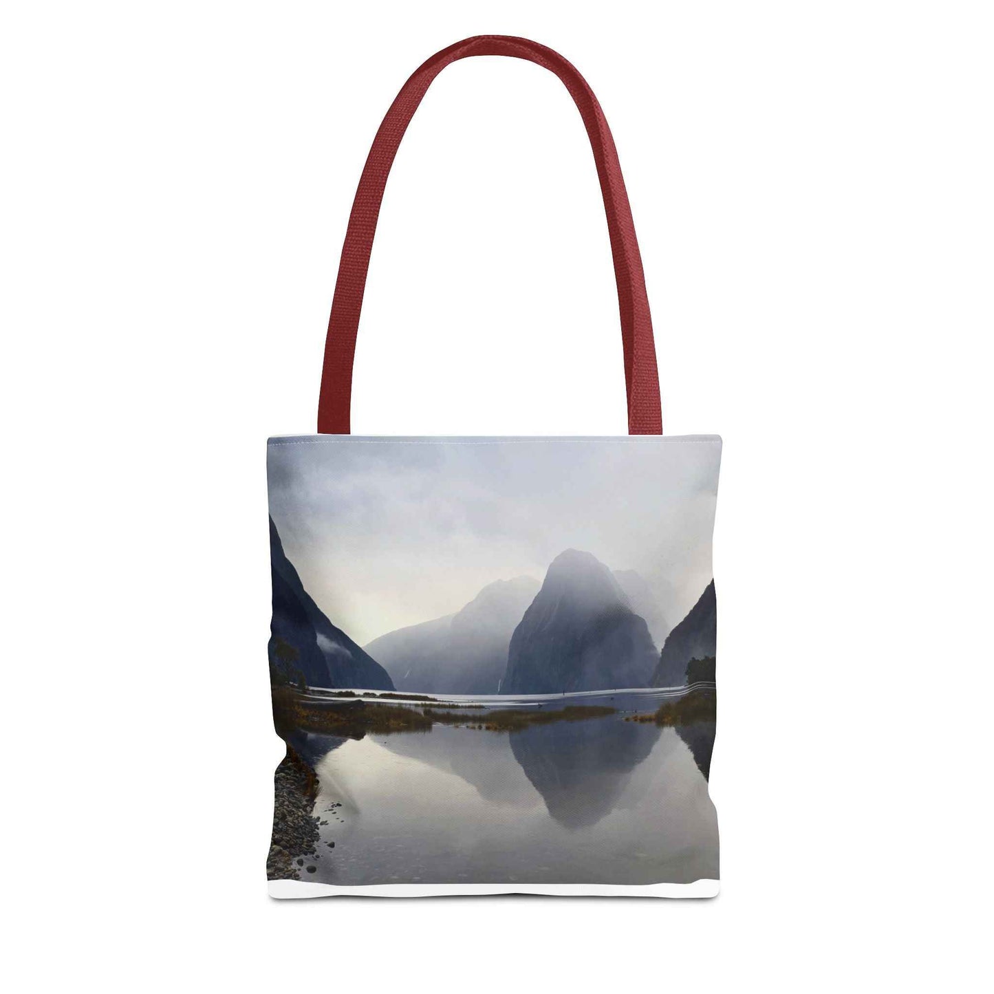 Milford Sound Tote Bag 13" × 13'' Red