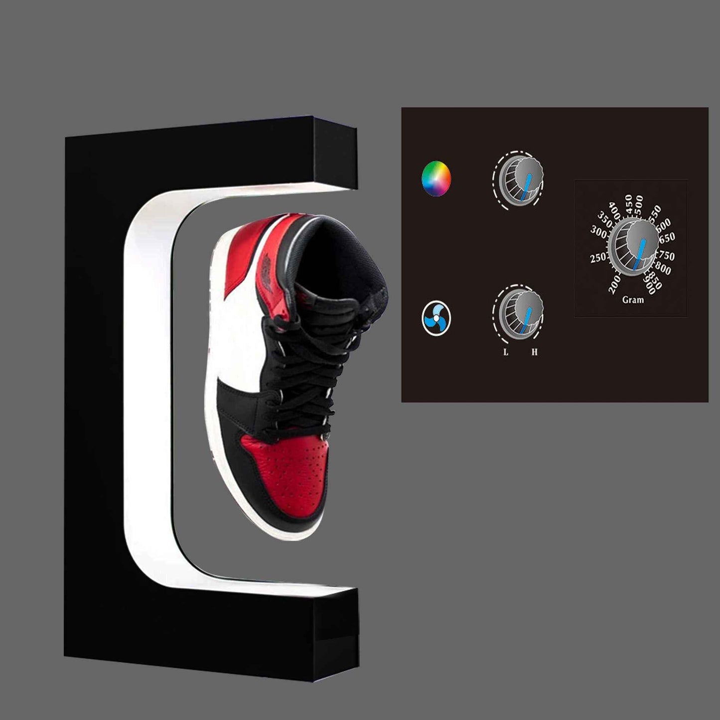 Adjustable Magnetic Levitation Shoe Display Rack