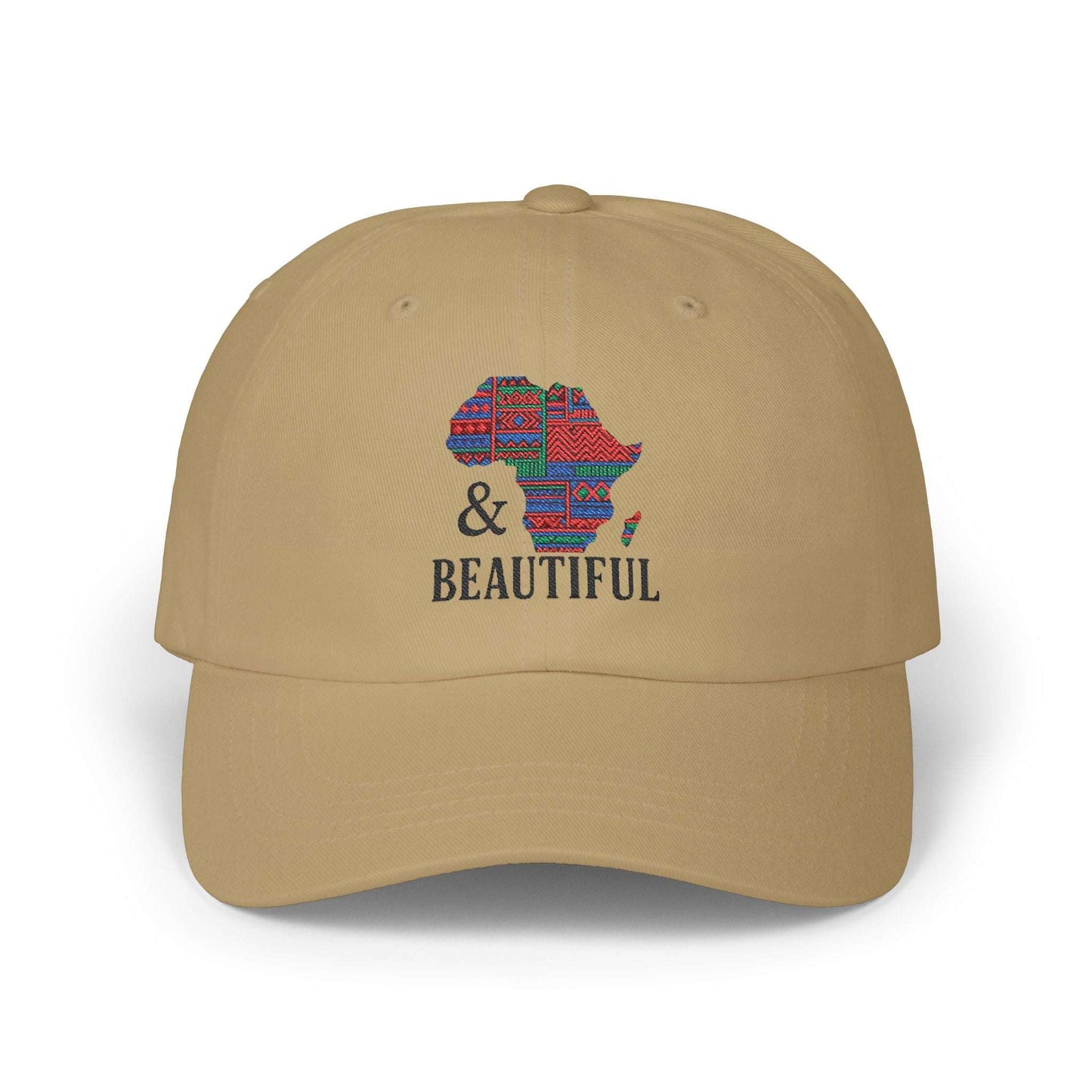 Stylish Africa Map Dad Cap Khaki One size