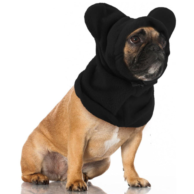 Winter Warm Hats for Cats and Dogs Black L
