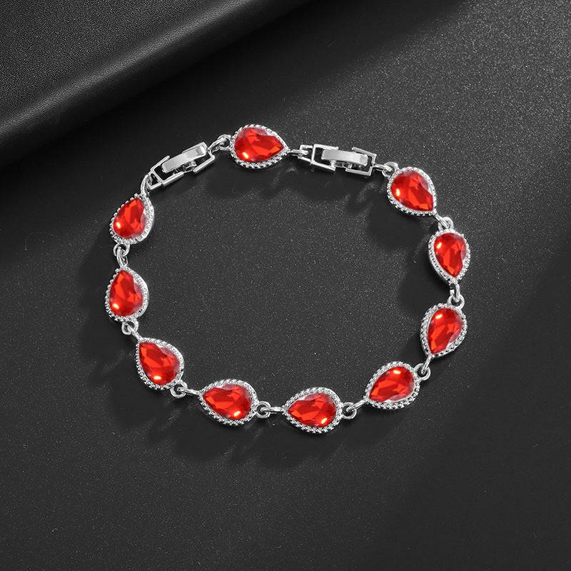 Rainbow Gemstone Bracelet Ruby bracelet