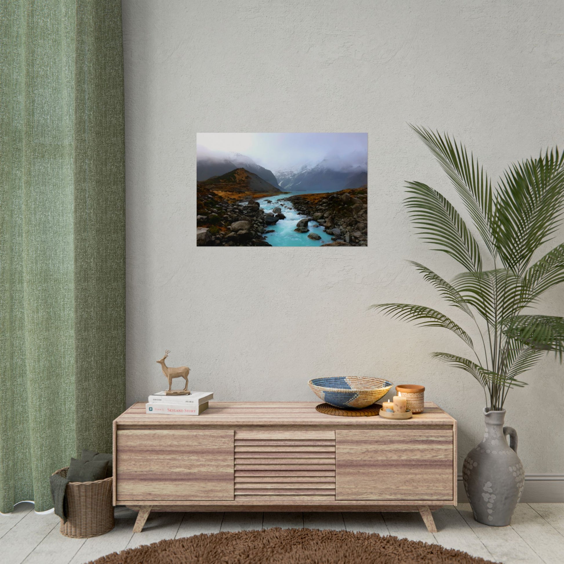 Unique New Zealand Landscape Painting Poster