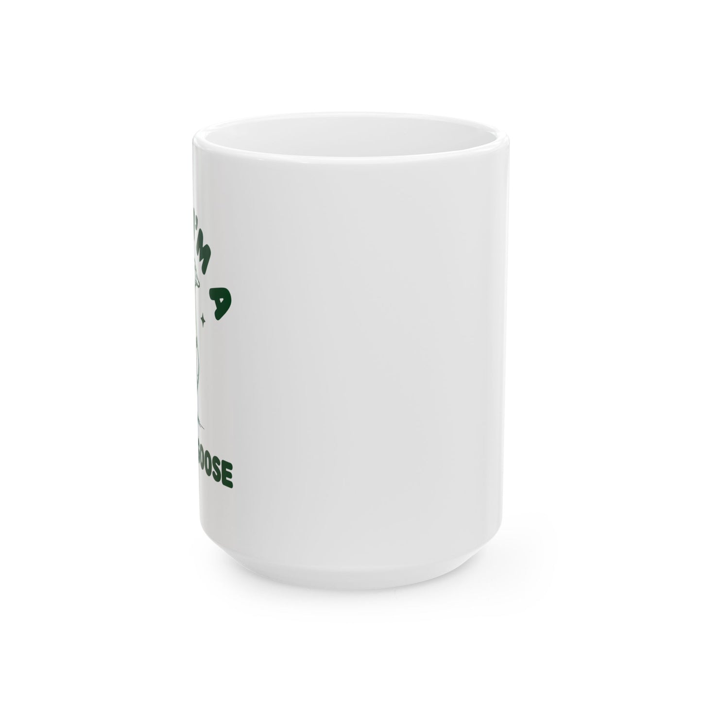 Whimsical Goose Ceramic Mug 15oz