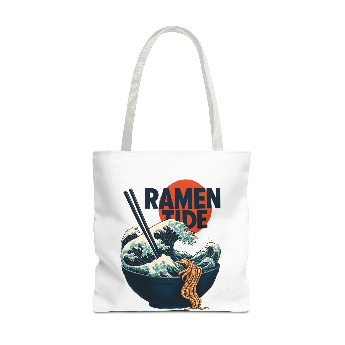 Ramen Tide Tote Bag 18" × 18'' White
