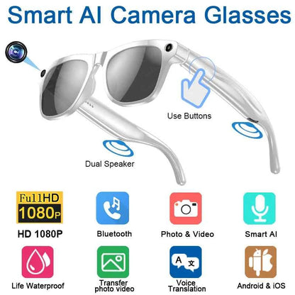 AI Smart Glasses White