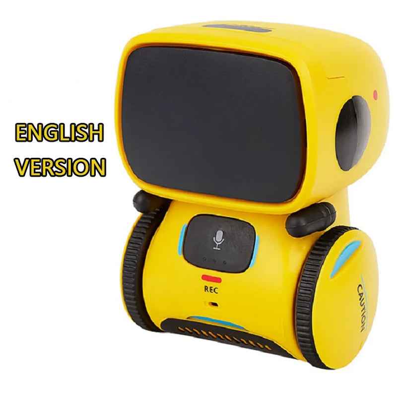 Interactive Voice-Controlled Smart Robot English Yellow