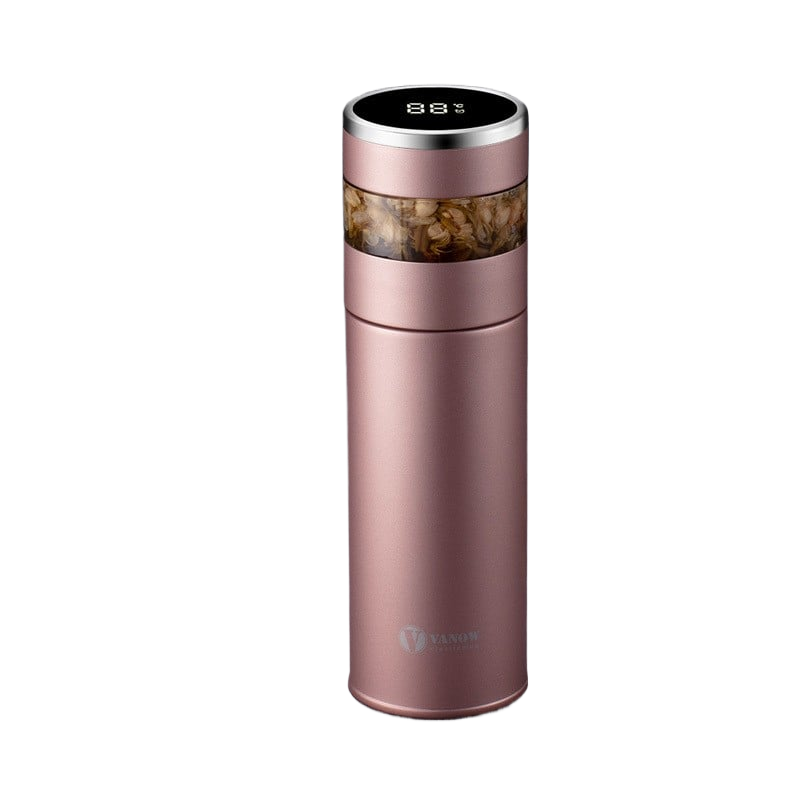 Smart Temperature Display Vacuum Insulated Cup with Tea Strainer
