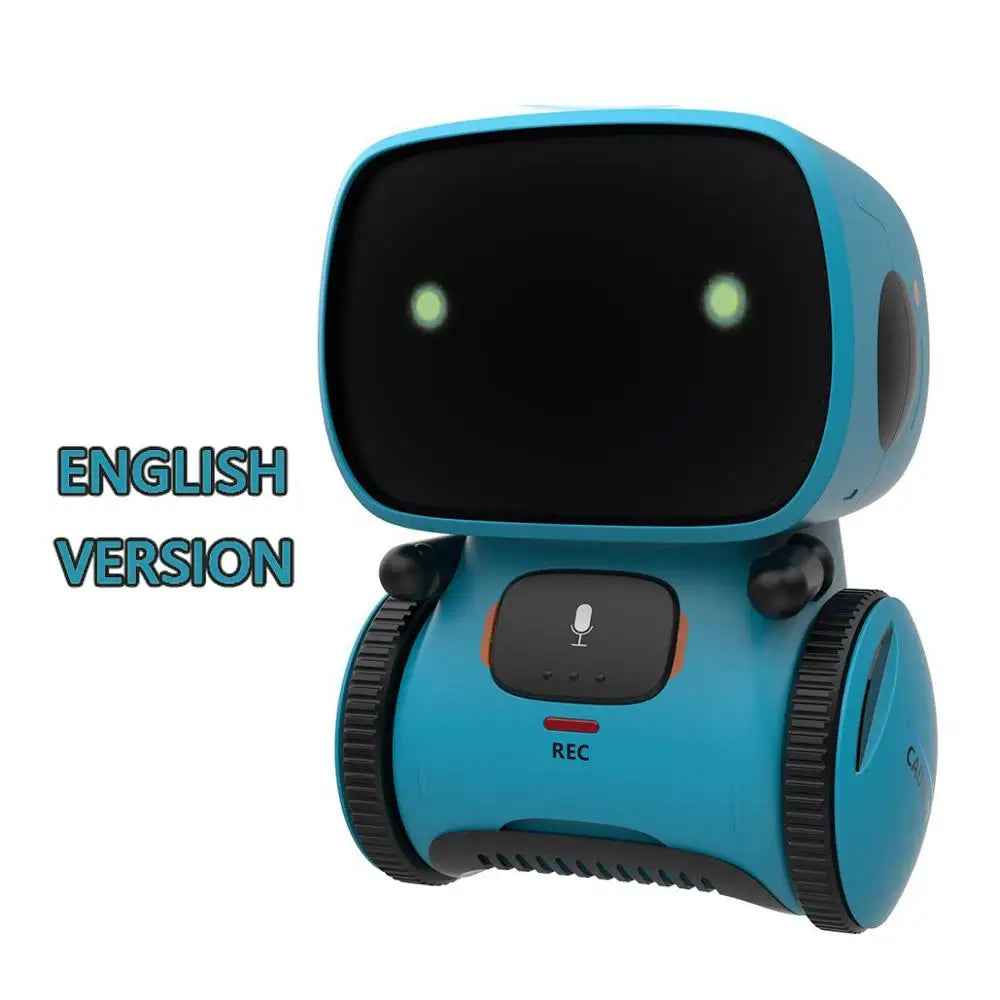 Interactive Voice-Controlled Smart Robot English Blue