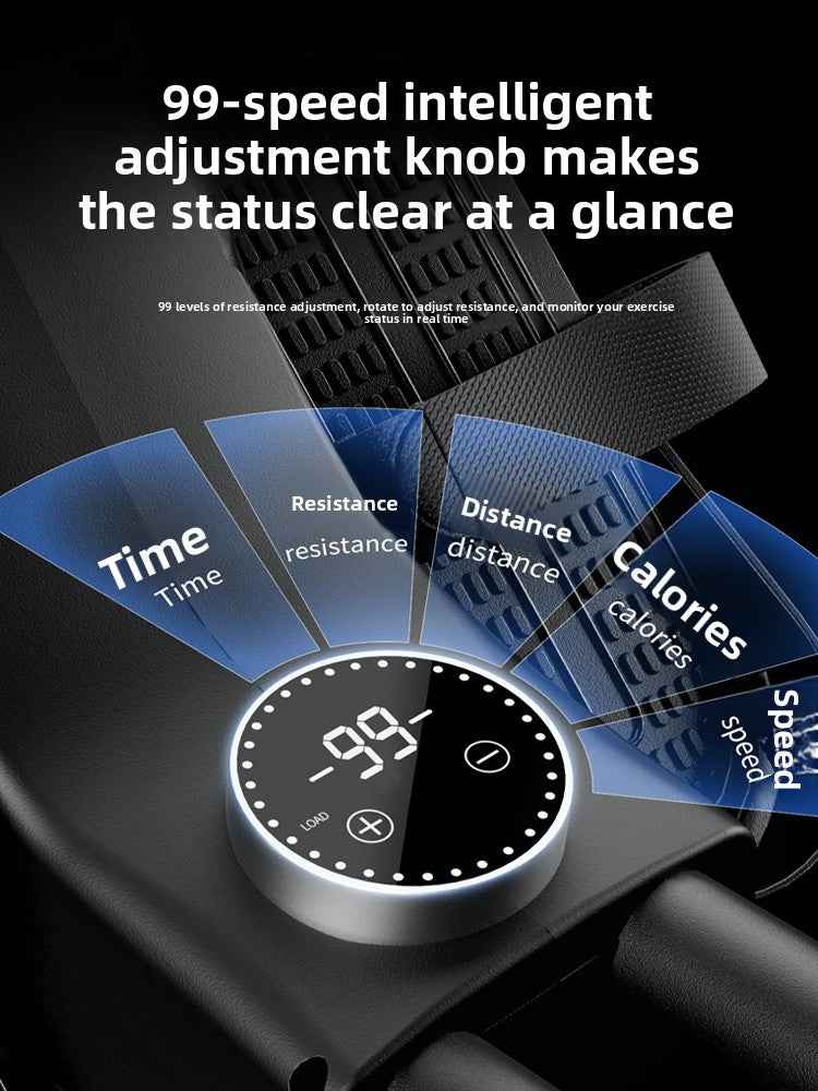 Foldable Smart Rowing Machine with Magnetic Resistance for Home Fitness