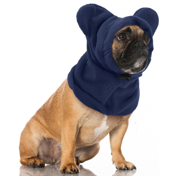 Winter Warm Hats for Cats and Dogs Dark blue L
