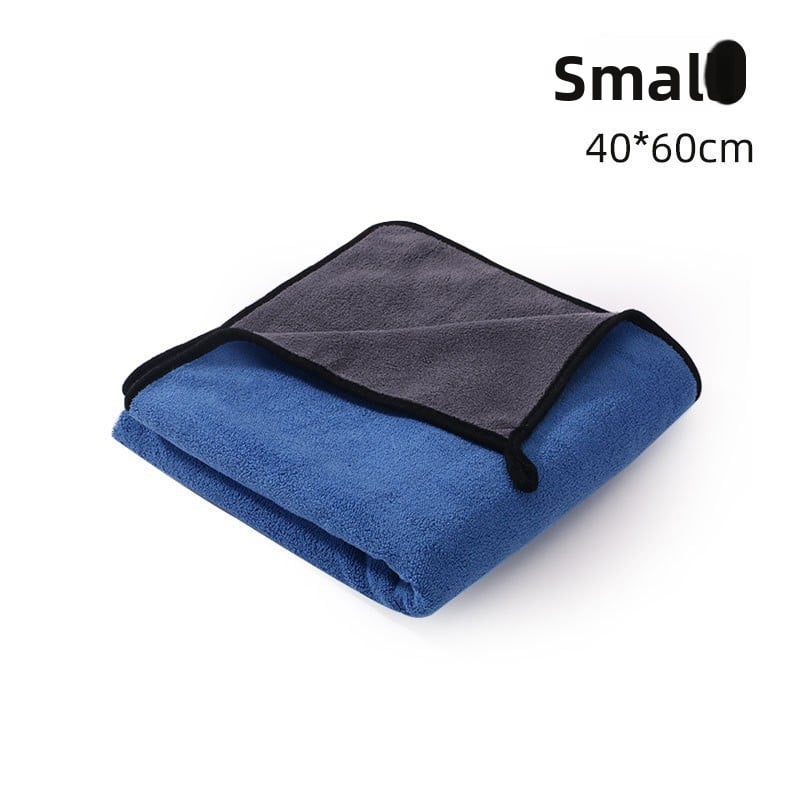 Dog Bathrobe Blue towel Small size [40*60cm]