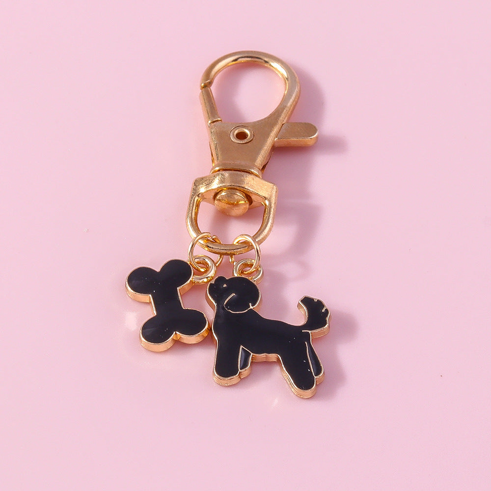 Pet Dog Bone Jewelry Pendant Black