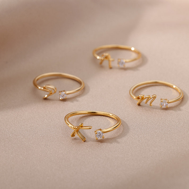 26 Letter Creative Finger Ring