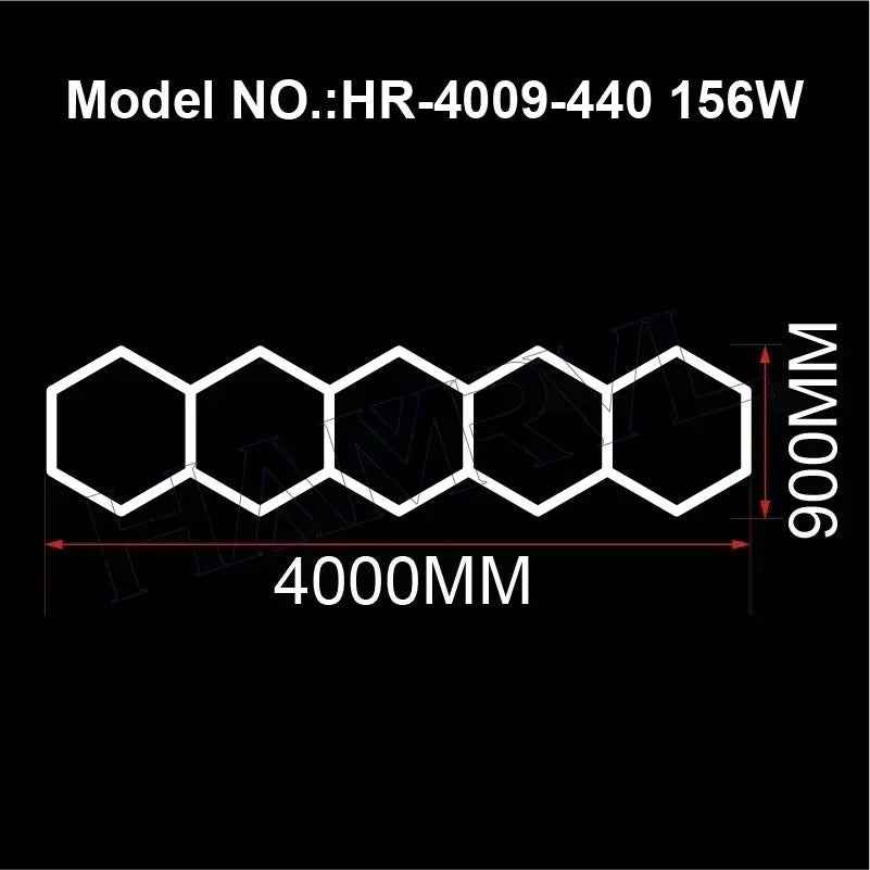 Hexagon LED Ceiling Lighting 110-240V Hr-4009-5 110-240V No